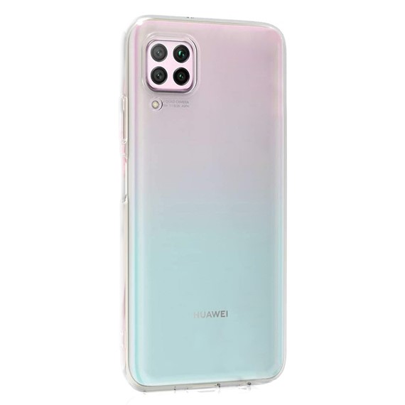 Microsonic Huawei P40 Lite Kılıf Transparent Soft Beyaz 2