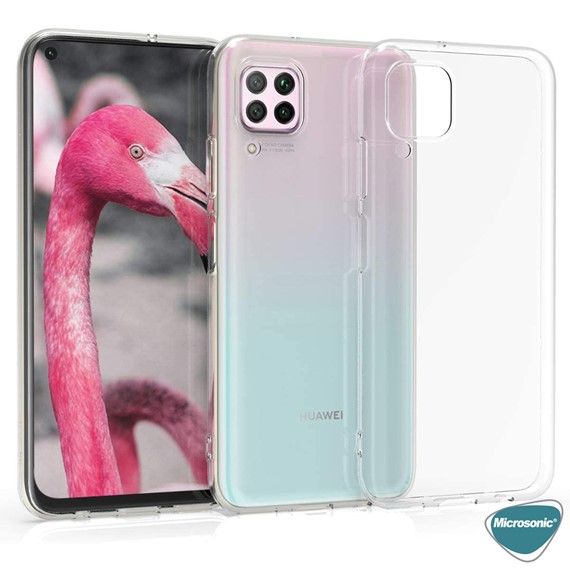 Microsonic Huawei P40 Lite Kılıf Transparent Soft Beyaz 5