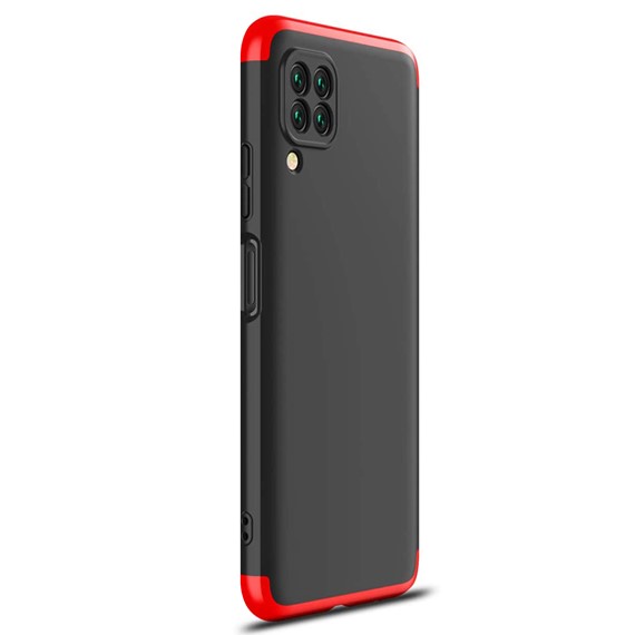 Microsonic Huawei P40 Lite Kılıf Double Dip 360 Protective Siyah Kırmızı 2