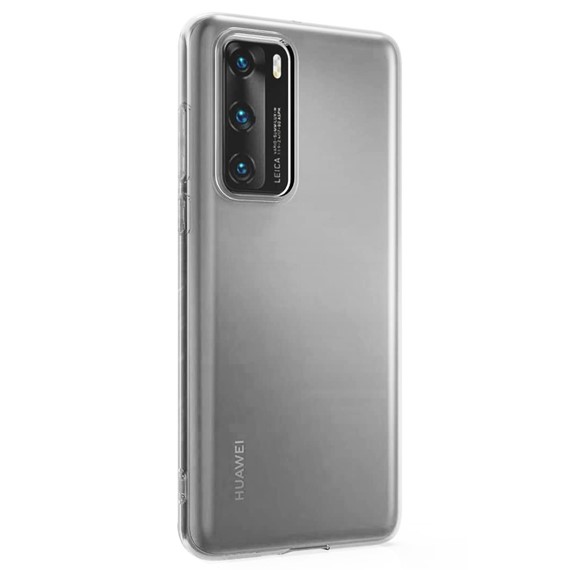 Microsonic Huawei P40 Kılıf Transparent Soft Beyaz 2