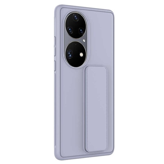 Microsonic Huawei P50 Pro Kılıf Hand Strap Gri 2