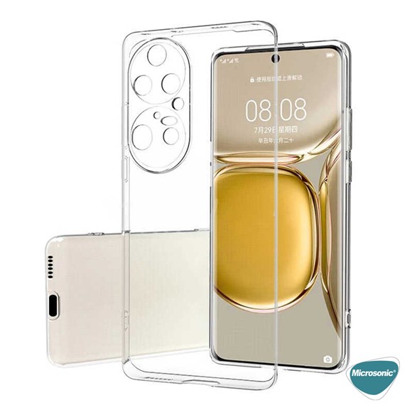 Microsonic Huawei P50 Pro Kılıf Transparent Soft Şeffaf 5