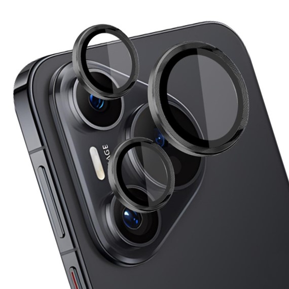 Microsonic Huawei Pura 70 Pro Tekli Kamera Lens Koruma Camı Siyah 1