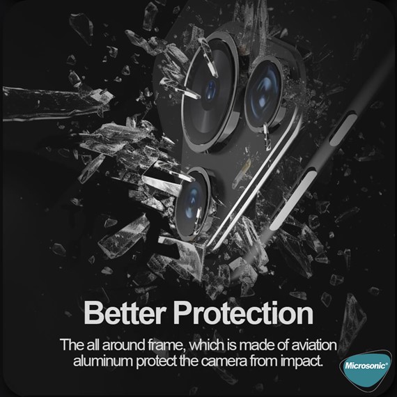 Microsonic Huawei Pura 70 Pro Tekli Kamera Lens Koruma Camı Siyah 3
