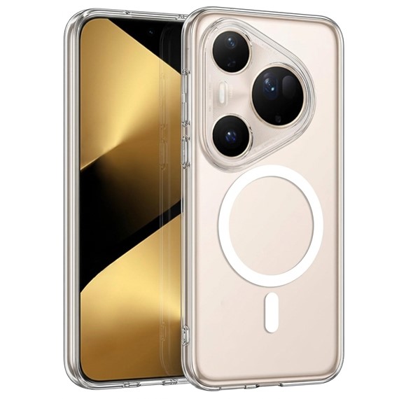 Microsonic Huawei Pura 80 Pro Kılıf MagSafe Clear Sararmaz Şeffaf 1