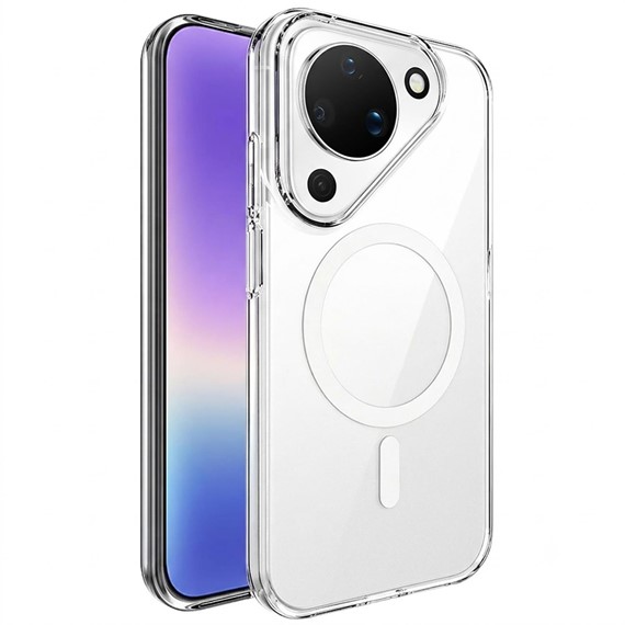 Microsonic Huawei Pura 90 Kılıf MagSafe Clear Sararmaz Şeffaf 1