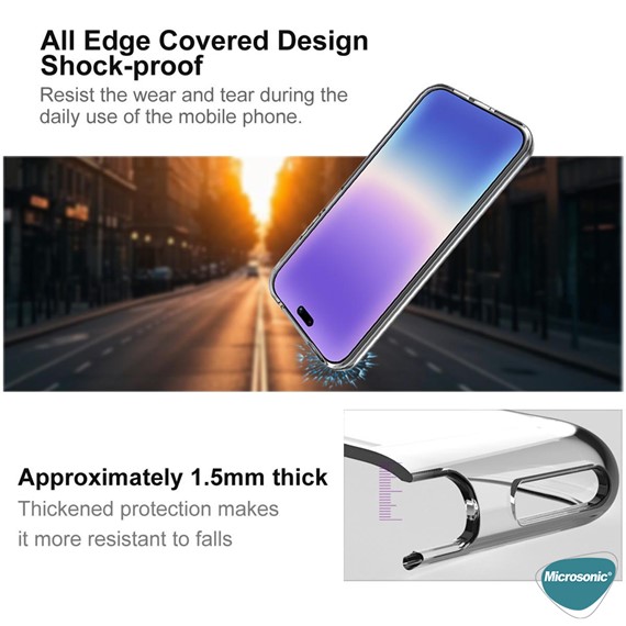 Microsonic Huawei Pura 90 Kılıf MagSafe Clear Sararmaz Şeffaf 4
