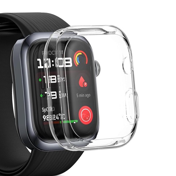 Microsonic Huawei Watch D2 Kılıf 360 Full Round Soft Silicone Şeffaf 1