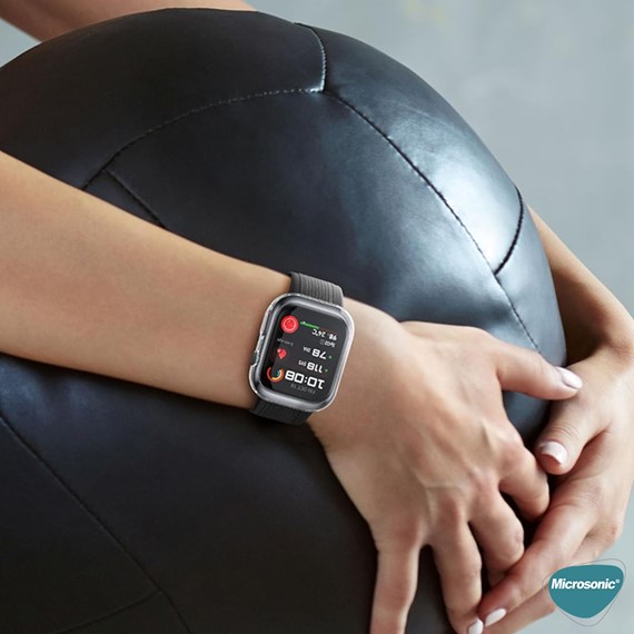 Microsonic Huawei Watch D2 Kılıf 360 Full Round Soft Silicone Gold 7