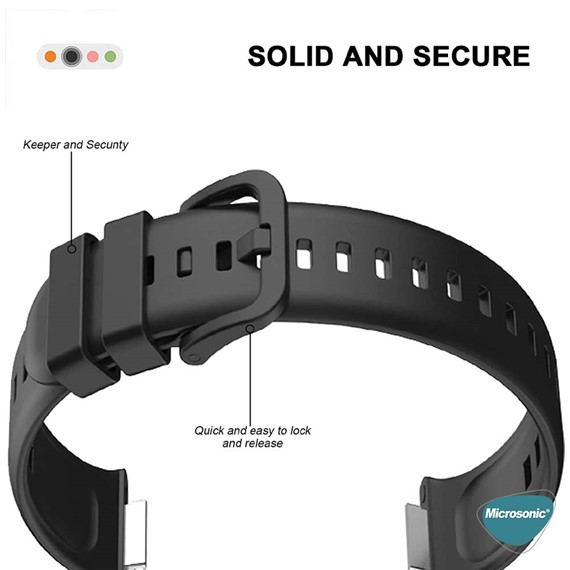 Microsonic Huawei Watch Fit 2 Kordon Silicone Sport Band Sarı 6