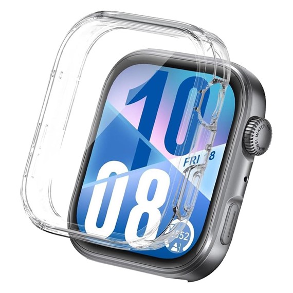 Microsonic Huawei Watch Fit 4 Kılıf 360 Full Round Soft Silicone Şeffaf 1