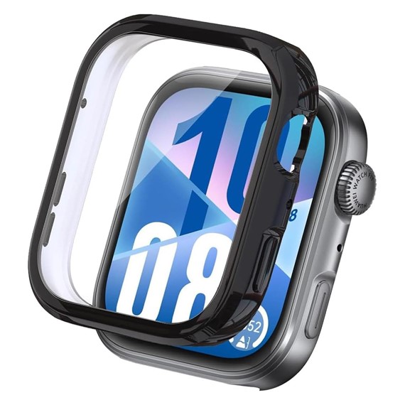 Microsonic Huawei Watch Fit 4 Kılıf 360 Full Round Soft Silicone Siyah 1