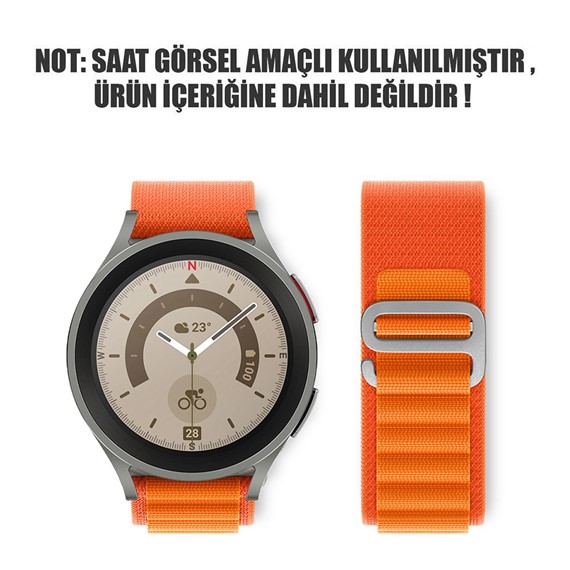 Microsonic Amazfit GTS Kordon Alpine Loop Turuncu 2