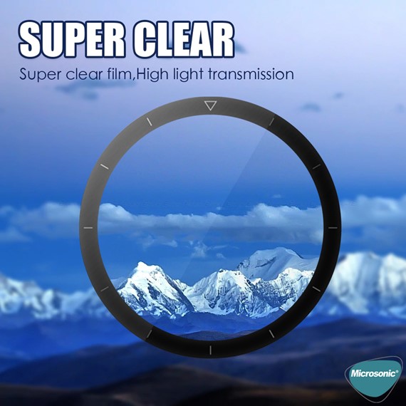 Microsonic Huawei Watch GT2 Pro Tam Kaplayan Temperli Cam Full Ekran Koruyucu Siyah 2