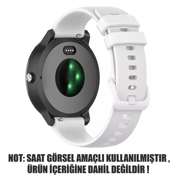 Microsonic Garmin Venu 3S Kordon Silicone Sport Band Beyaz 2