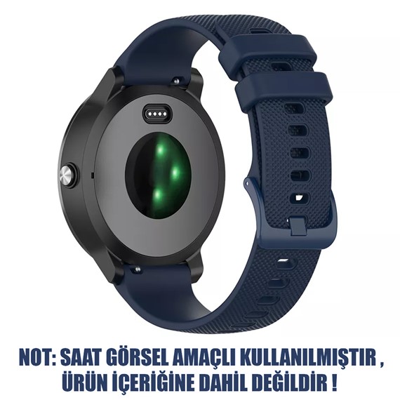 Microsonic Garmin Venu 3S Kordon Silicone Sport Band Lacivert 2