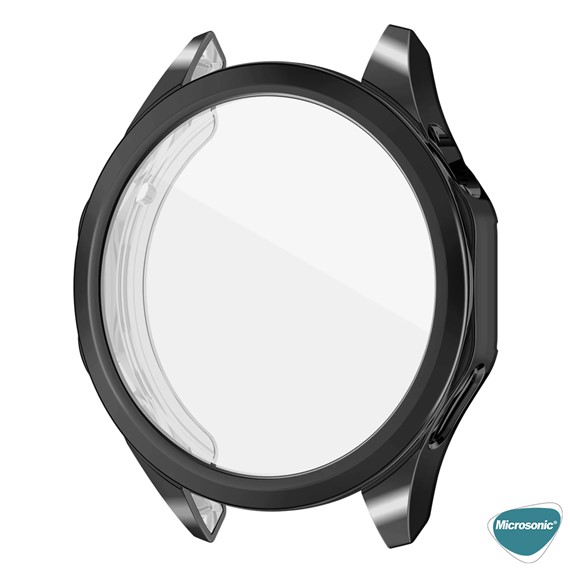 Microsonic Huawei Watch GT5 46mm Kılıf 360 Full Round Soft Silicone Siyah 2