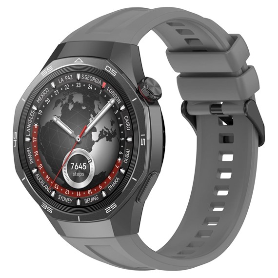 Microsonic Huawei Watch GT5 Pro 42mm Kordon Silicone SwiftBands Gri 3