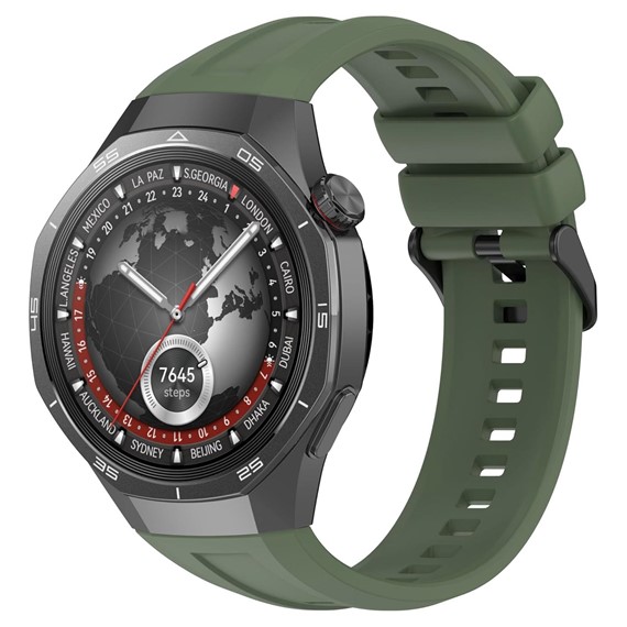 Microsonic Huawei Watch GT5 Pro 46mm Kordon Silicone SwiftBands Haki 3