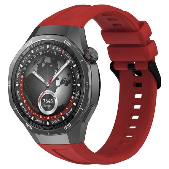 Microsonic Huawei Watch GT5 Pro 46mm Kordon Silicone SwiftBands Kırmızı 3