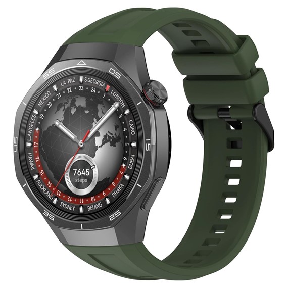 Microsonic Huawei Watch GT5 Pro 46mm Kordon Silicone SwiftBands Koyu Yeşil 3