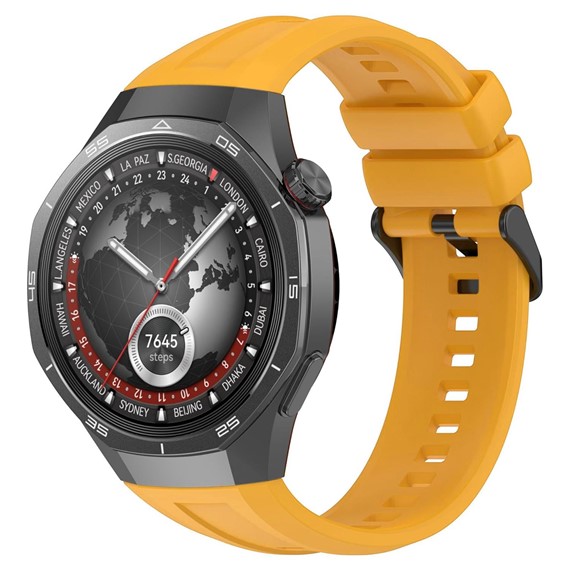 Microsonic Huawei Watch GT5 Pro 42mm Kordon Silicone SwiftBands Sarı 3