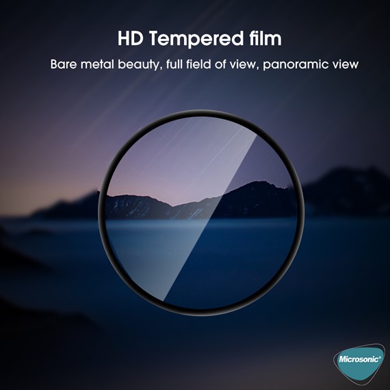 Microsonic Huawei Watch 4 Tam Kaplayan Nano Cam Ekran Koruyucu Siyah 2