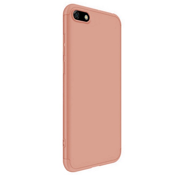 Microsonic Huawei Y5 2018 Kılıf Double Dip 360 Protective Rose Gold 2