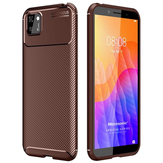 Microsonic Huawei Y5P Kılıf Legion Series Kahverengi 1