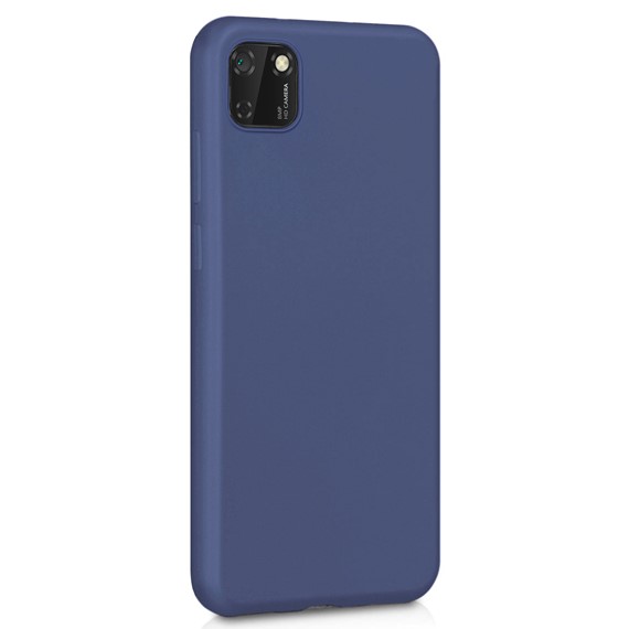 Microsonic Matte Silicone Huawei Y5P Kılıf Lacivert 2