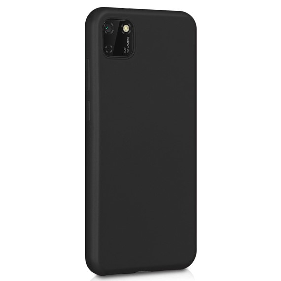 Microsonic Matte Silicone Huawei Y5P Kılıf Siyah 2