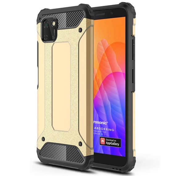 Microsonic Huawei Y5P Kılıf Rugged Armor Gold 1