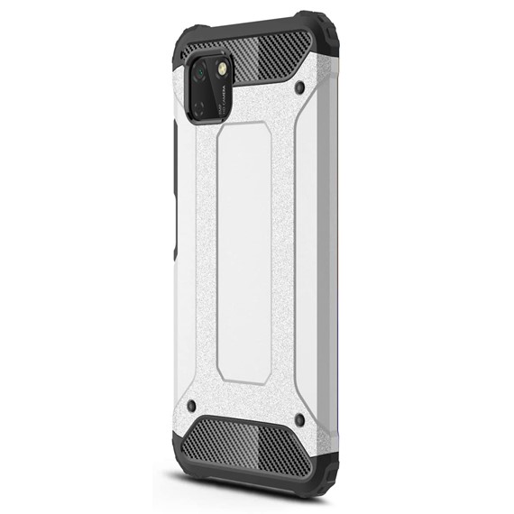 Microsonic Huawei Y5P Kılıf Rugged Armor Gümüş 2