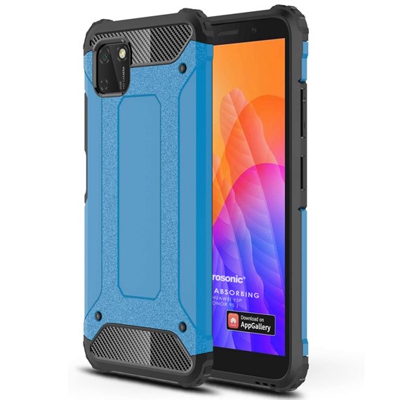 Microsonic Huawei Y5P Kılıf Rugged Armor Mavi 1