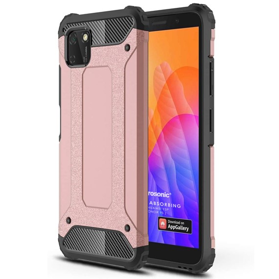 Microsonic Huawei Y5P Kılıf Rugged Armor Rose Gold 1