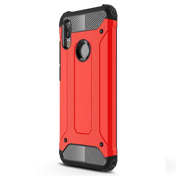 Microsonic Huawei Y6 2019 Kılıf Rugged Armor Kırmızı 2