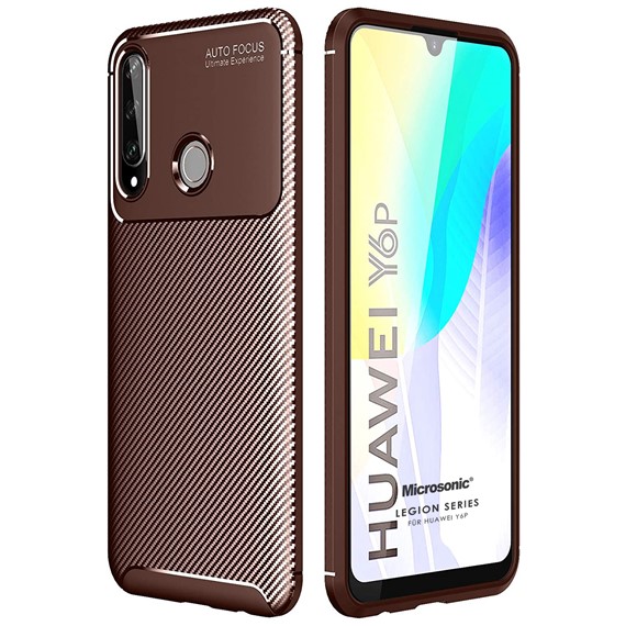 Microsonic Huawei Y6P Kılıf Legion Series Kahverengi 1