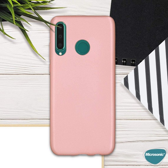 Microsonic Matte Silicone Huawei Y6P Kılıf Lacivert 3