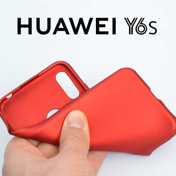 Microsonic Matte Silicone Huawei Y6s 2019 Kılıf Mavi 3