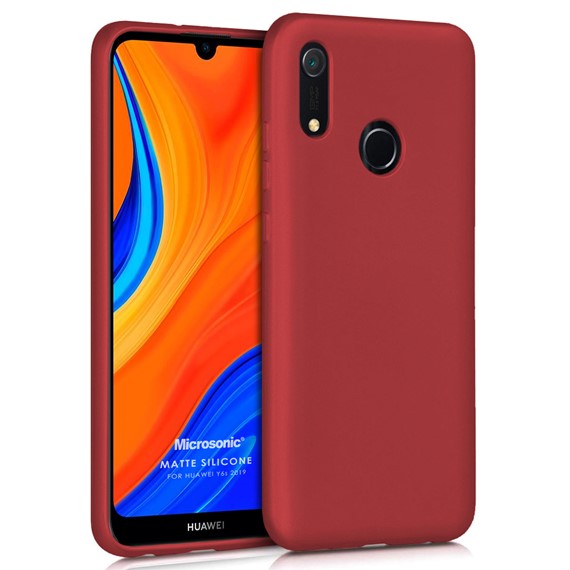 Microsonic Matte Silicone Huawei Y6s 2019 Kılıf Kırmızı 1