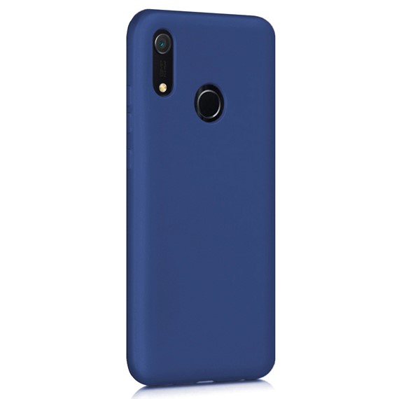 Microsonic Matte Silicone Huawei Y6s 2019 Kılıf Lacivert 2