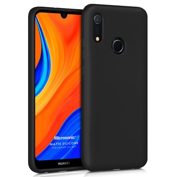 Microsonic Matte Silicone Huawei Y6s 2019 Kılıf Siyah 1