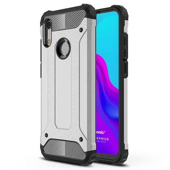 Microsonic Huawei Y6s 2019 Kılıf Rugged Armor Gümüş 1