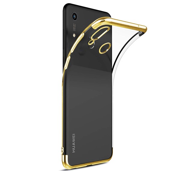 Microsonic Huawei Y6s 2019 Kılıf Skyfall Transparent Clear Gold 2