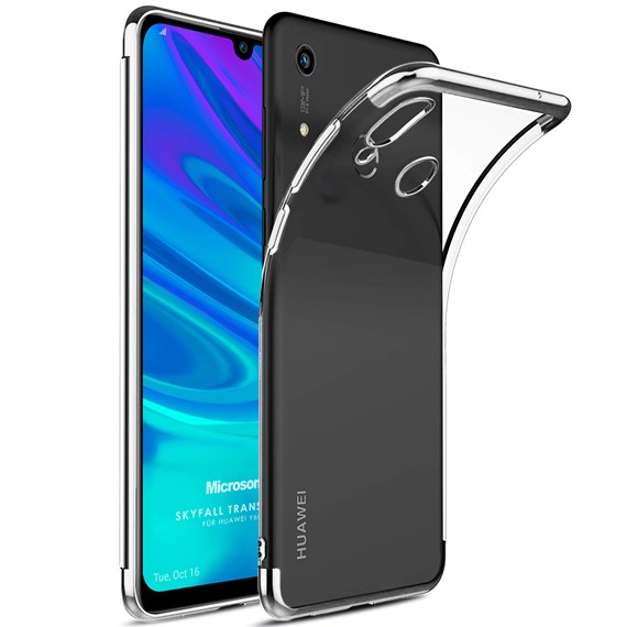 Microsonic Huawei Y6s 2019 Kılıf Skyfall Transparent Clear Gümüş 1
