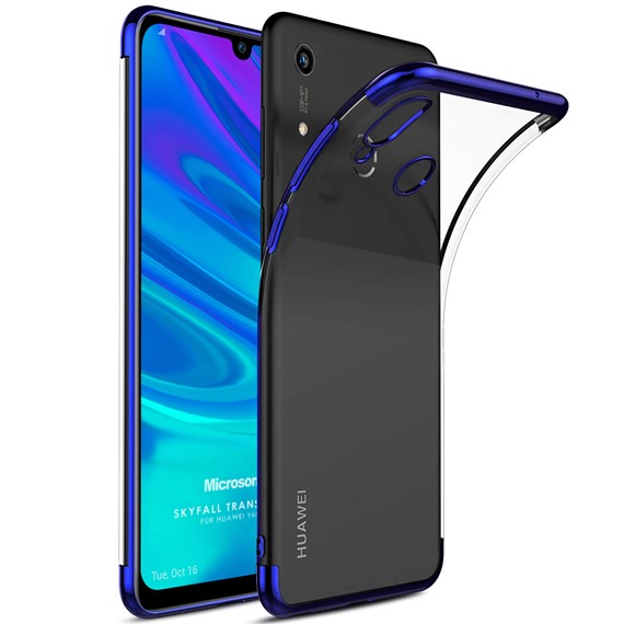 Microsonic Huawei Y6s 2019 Kılıf Skyfall Transparent Clear Mavi 1