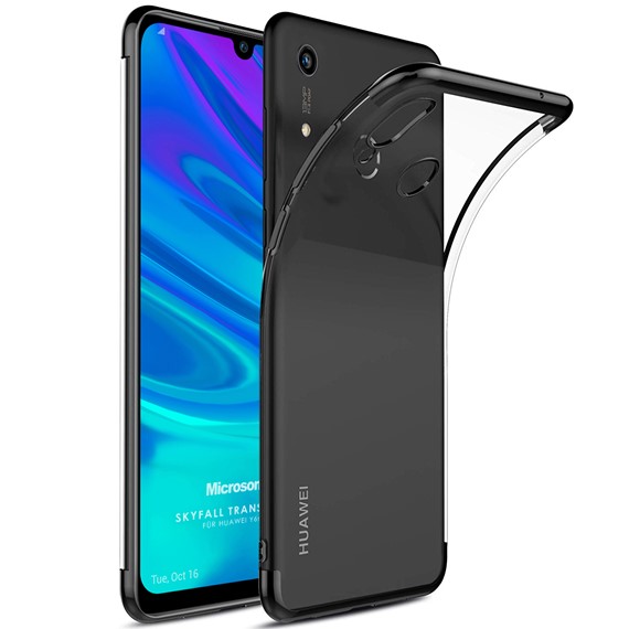Microsonic Huawei Y6s 2019 Kılıf Skyfall Transparent Clear Siyah 1