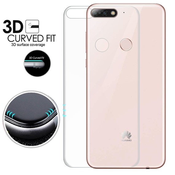 Microsonic Huawei Y7 2018 Ön Arka Kavisler Dahil Tam Ekran Kaplayıcı Film 3