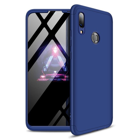 Microsonic Huawei Y7 2019 Kılıf Double Dip 360 Protective Lacivert 1