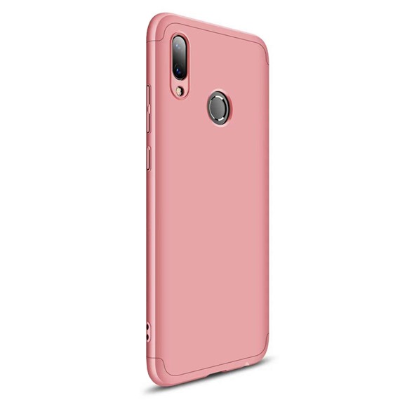 Microsonic Huawei Y7 2019 Kılıf Double Dip 360 Protective Rose Gold 2